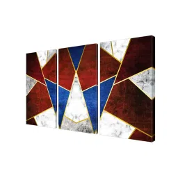 999Store Multicolor Abstract Art 3 Frame Canvas Paintings image 3