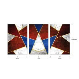 999Store Multicolor Abstract Art 3 Frame Canvas Paintings image 5
