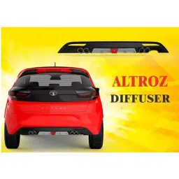 Auto Pearl Bumper Diffuser Reflector ABS Rear Compatible For Tata Altroz, Diffuser010_Altroz_Rear image 3