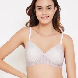 Clovia Grey Non Wired Padded T-Shirt Bra-image-54