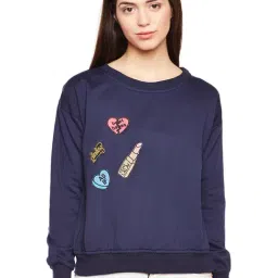 Belle Fille Navy Patchwork Sweatshirt-image-34