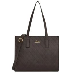 Lavie Rex Brown Textured Medium Handbag-image-98
