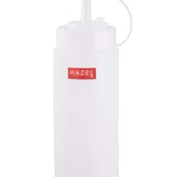 HAZEL Transparent Polypropylene Squeeze Bottle (0.61 L) - Set of 1-24