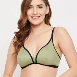 Clovia Green Non Wired Non Padded Demi Cup Bra-image-97
