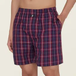 XYXX Red & Blue Check Boxers-picture-4