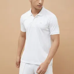 Fame Forever By Lifestyle White Regular Fit Self Pattern Sports Polo-image-6