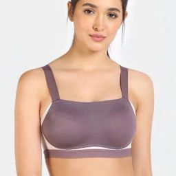 Zelocity by Zivame Purple Colorblock Workout Bra-picture-46