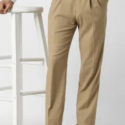 Van Heusen Beige Regular Fit Trousers-picture-18