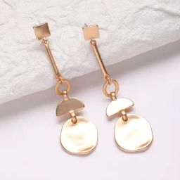 SOHI Dented Relic Drop Earrings For Women-image-22