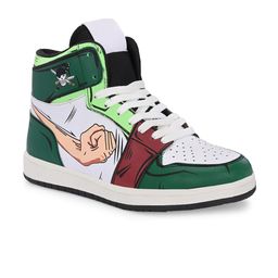 AfroJack Men Printed Round Toe Memory Foam Sneakers image 2