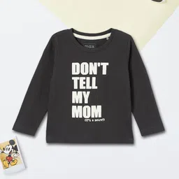 max Boys Typography Printed Applique T-shirt-image-94
