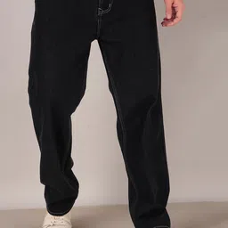 ANGERHOOD Men Mid-Rise Straight Fit Cotton Stretchable Jeans-image-74