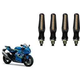 Cartronics Sleek Pencil Type Yellow LED Indicator for Suzuki GSX R1000(Pack of 4 Pcs)-4
