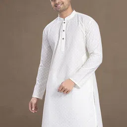 DIVISIVE Men Embroidered Thread Work Kurta-picture-36