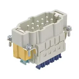 Harting Heavy Duty Connector Inserts / Modules HEAVY DUTY INSERT, PLUG, 10POS, 16A, 09330102678-37