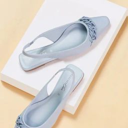 Forever Glam by Pantaloons Women's Blue Sling Back Sandals-image-100