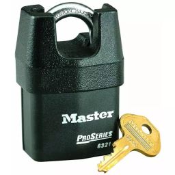 MASTER LOCK Padlock Weatherproof Steel Padlock 8 mm Shackle 54 mm Body, 6321EURD-image-50