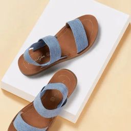 Forever Glam by Pantaloons Women's Blue Back Strap Sandals-image-101