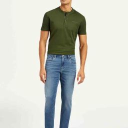 Levi's Blue Cotton Slim Fit Solid Jeans-picture-48