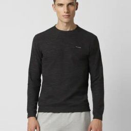 Van Heusen Grey Regular Fit Textured Sweatshirt-picture-13