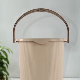Kuber Industries Magnite Cream-Coloured Striped Bucket 25L-10
