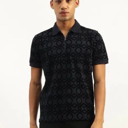 United Colors of Benetton Blue Cotton Printed T-Shirt-image-4