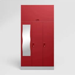 Godrej Interio Slimline Baked Apple Alloy Steel 3 Door Almirah (1 Year Warranty)-image-59
