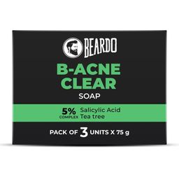 BEARDO Set of 3 B-Acne Clear Bathing Bar with Neem & Salicylic Acid - 75 g each-48