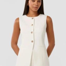 Forever New Porcelain Regular Fit Waistcoat-image-79