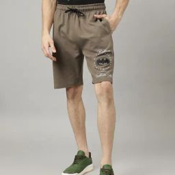 Free Authority Brown Regular Fit Printed Shorts-image-30