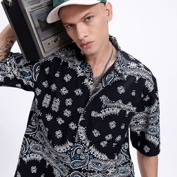 Kook N Keech Printed Pure Cotton Oversized Casual Shirt-picture-23