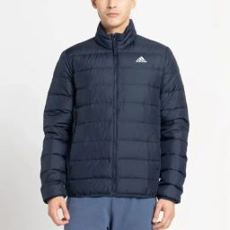 Adidas Blue Slim Fit Quilted Jacket-image-47