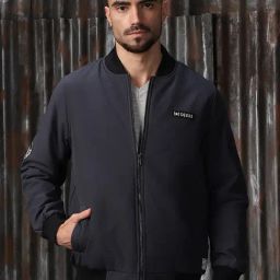 High Star Grey Relaxed fit Print Jackets-image-27