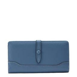 Globus Blueish Grey PU Textured Wallet-32