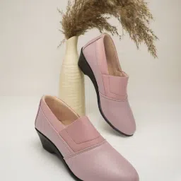 The White Pole Women's Pink Casual Pumps-image-23