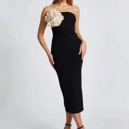 Quiz Black Plain Dress-picture-8