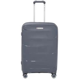 Swiss Military Grey 8 Wheels Medium Hard Cabin Trolley Bag-picture-40