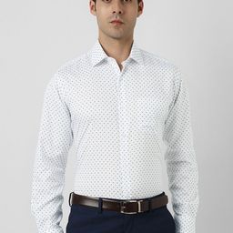 Van Heusen Men Micro Ditsy Printed Spread Collar Pure Cotton Casual Shirt-picture-42