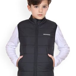 Provogue Boys Stand Collar Solid Lightweight Gilet Jacket-picture-26
