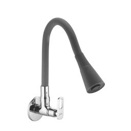 Jabra Dual Flow Sink Cock Apolo Series Brass Chrome Finish Wall Mount Grey & Silver-image-69