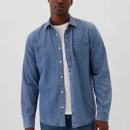 GAP Pure Cotton Chambray Shirt-image-109