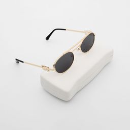 PELLE LUXUR Women Round Sunglasses with UV Protected Lens PL25GS06-28