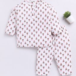 Clt.s Kids Floral Printed Pure Cotton Night suit-picture-18