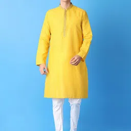 V-Mart Men Regular Pure Cotton Kurta with Pyjamas-picture-45