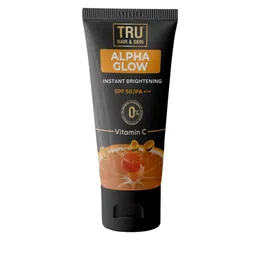 TRU HAIR & SKIN Alpha Glow Instant Brightening SPF 50 Sunscreen- 50 ml-image-19