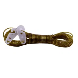 Shagun Cloth Rope 10 m PVC Coated Iron with Plastic Hooks Multicolor, S-75-28