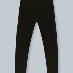 Kiddopanti Solid Ankle Length Legging - Black-picture-22