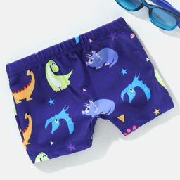 Babyhug Swimming Trunk Dino Print - Blue-image-79