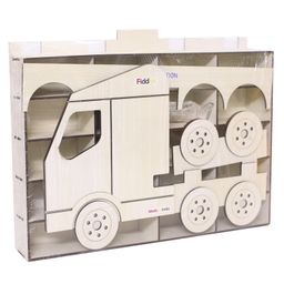 Fiddlys Wooden Premium Car Parking Station Maximize Space and Organize Your Garage-for Girls & Boys (White)-image-34
