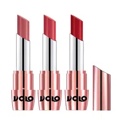 VOLO Set Of 3 Creme Matte Lipstick 3.5g Each - Tomato Red 632-Peach 633-Light Peach 640-picture-7